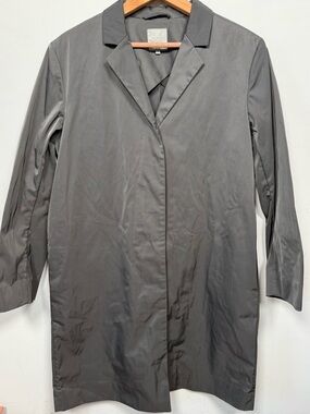 COS Minimalist Grey Lightweight Trench Coat Mac Jacket Women Size 38 8